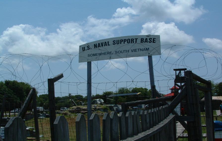 Somewhere In South Vietnam - Naval Support Base - Photo courtesy of Randy & Jan Richmond.