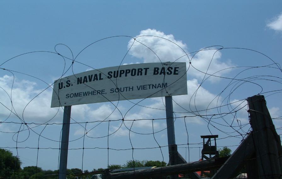 Somewhere In South Vietnam - Naval Support Base - Photo courtesy of Randy & Jan Richmond.