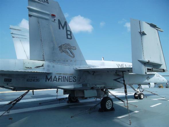 Aircraft On The Flight Deck Of The USS Yorktown - Photo courtesy of Al & Carol Furtado.