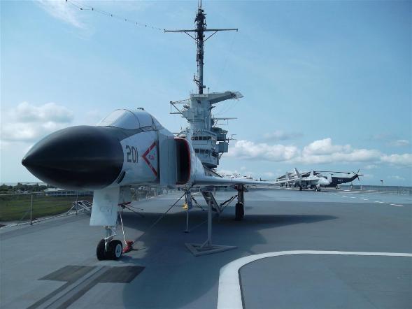 Aircraft On The Flight Deck Of The USS Yorktown - F-4 Phantom II - Photo courtesy of Al & Carol Furtado.
