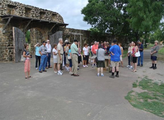 Our Tour Guide Is Telling Us Some Interesting Facts About The Mission - Photo courtesy of Greg & Chau Farris.