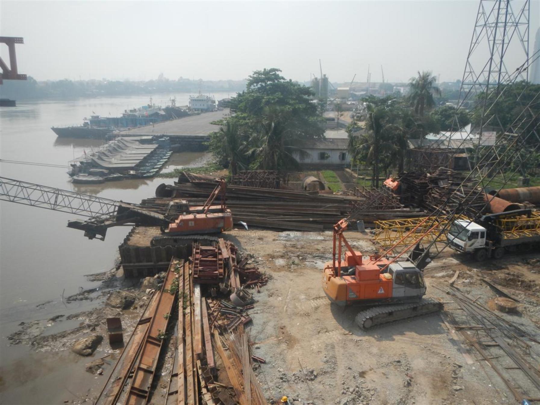 Construction Near The Barge Site