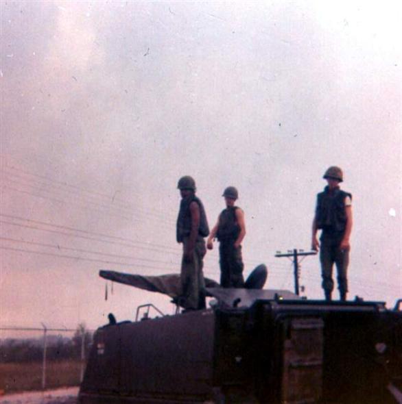 Guards On Back Perimeter Of Newport Also During The Rainy  Season 