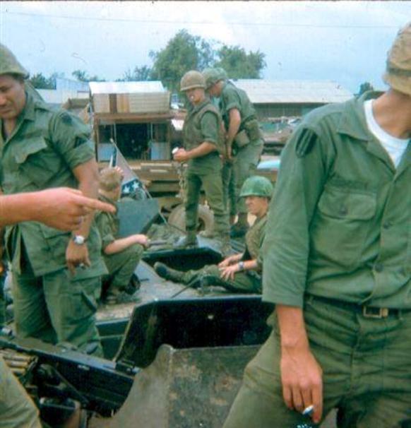 One More Of The Overheated APC's On Highway #1A - Keeping A Close Eye On The Village