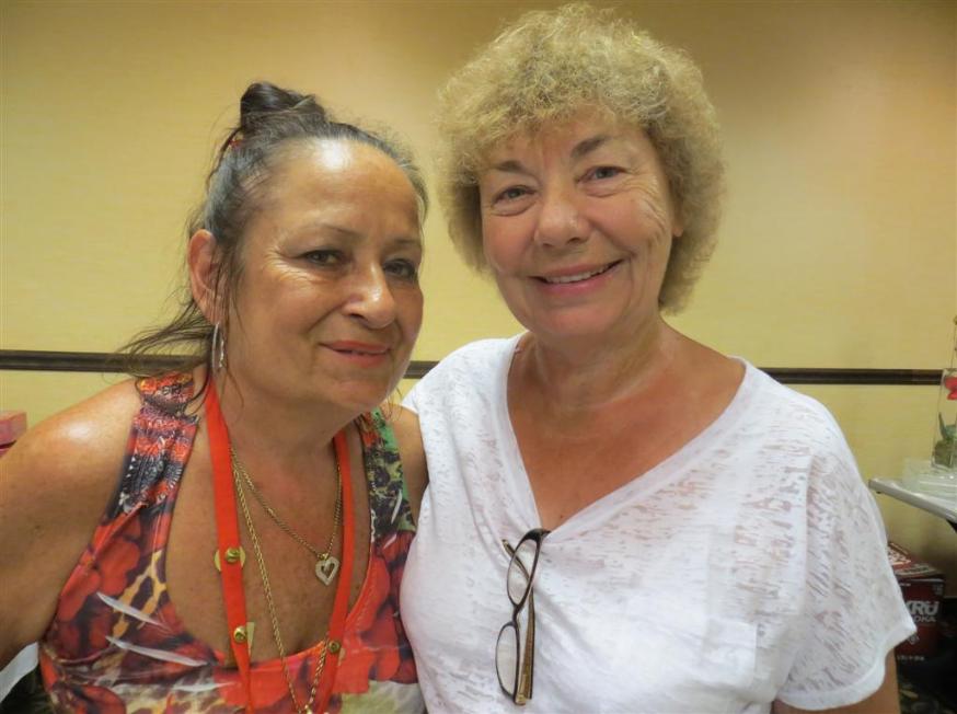 Bernie Krupa Grier - Roberta NcMaught - Two Great Smiles - Photo courtesy of Bob & Bernie Grier.