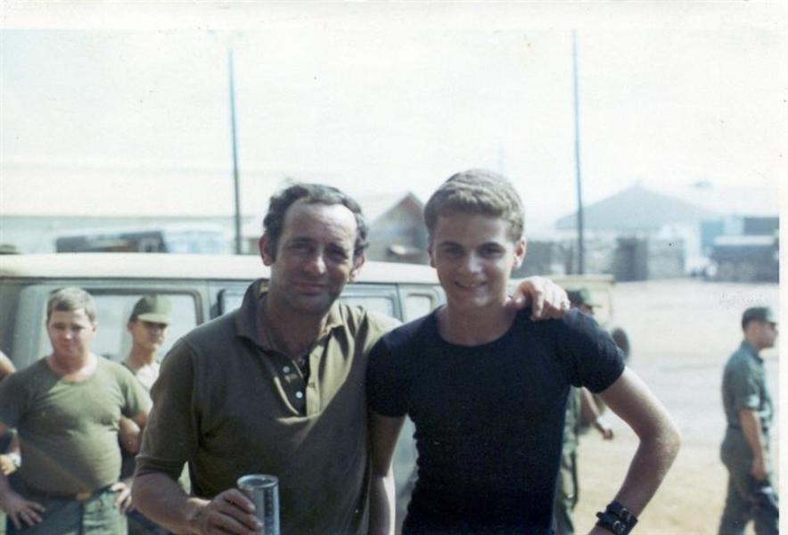 Joey Bishop And Myself Outside The Maintenance Building - December 1968