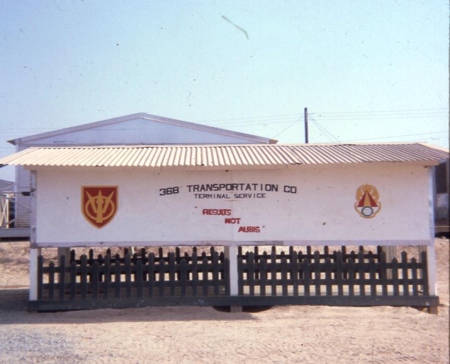 The 368th Transportation Company Sign At Camp Camelot