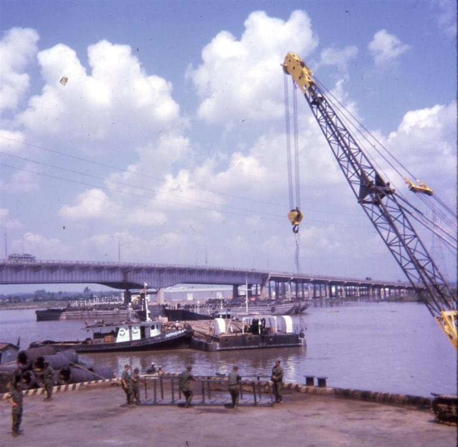 Unloading A Barge
