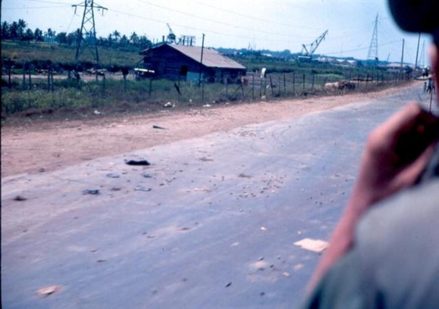 Discarded Ammunition Over The Road Just Before The Newport Bridge - Probably Left There From The Heavy Fighting During The Night Of February 2, 1968