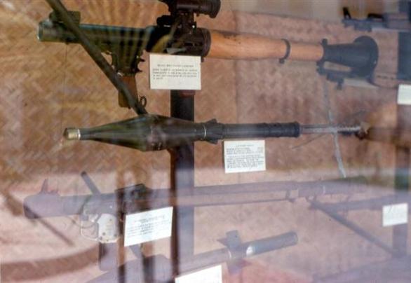 Some photos I took at USARV Headquarters of the weapons used by the North Vietnamese and VC.  Thought it may be interesting to anyone who didn't get a chance to see it.