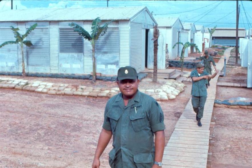 First Sgt. Chang Outside His Quarters