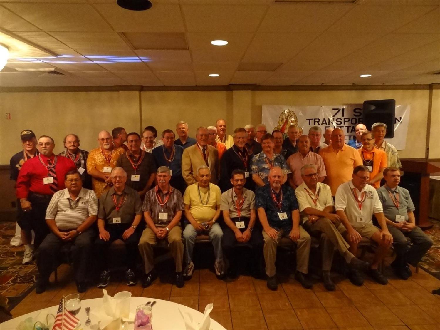71st Transportation Battalion  Vietnam Veterans 2013 New Orleans Reunion Group Photo  -   Photo courtesy of Tom & Lilia Poston.