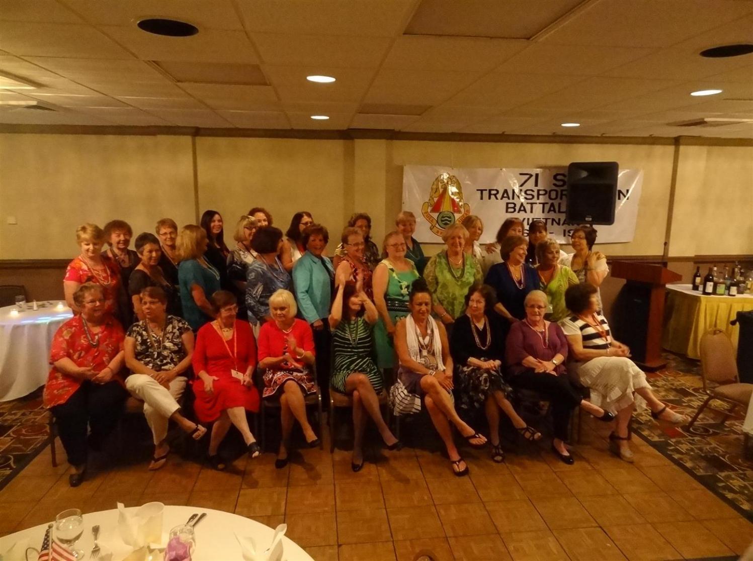 71st Transportation Battalion  Vietnam Veterans 2013 New Orleans Reunion Group Photo - The Girls -  Photo courtesy of Tom & Lilia Poston.