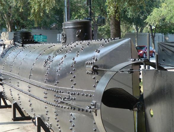 Replica Of The H. L. Hunley Submarine    - Photo courtesy of Al & Carol Furtado.