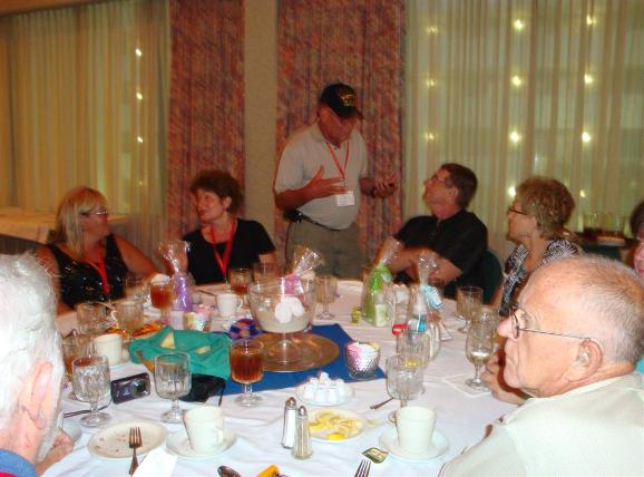 Johnny Cribb & Pat Conley - Meeting again after 44 years. - Photo courtesy of Al & Carol Furtado.