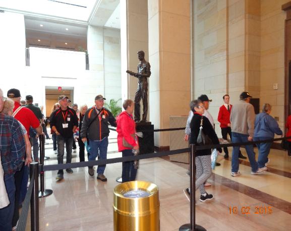 71st Members entering the orientation movie. - Photo courtesy of Tom & Lilia Poston