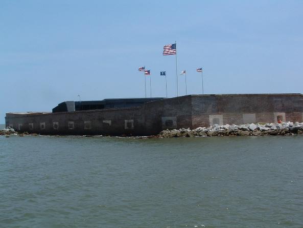 Approaching Fort Sumter  - Photo courtesy of Randy & Jan Richmond.