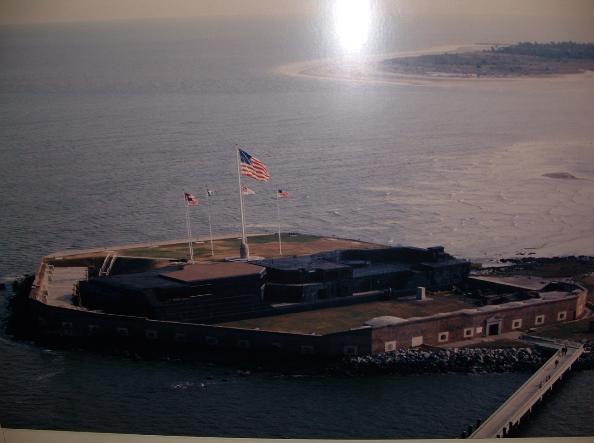 Flags At Fort Sumter - Photo courtesy of Randy & Jan Richmond.