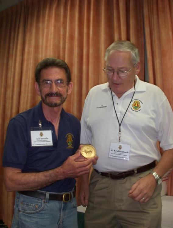 Al Krabbenhoeft wins the bid on the Vietnam Veterans National Medal - Photo courtesy of Bob & Bernie Grier.