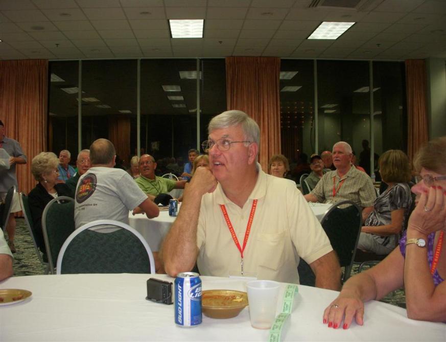 Delbert Miller & Tom Reckers waiting to see if they have the winning tickets. - Photo courtesy of Bob & Bernie Grier.