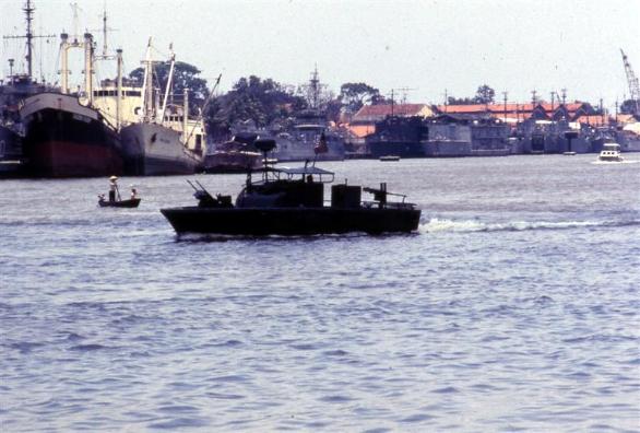 PBR On Patrol In Saigon Port 