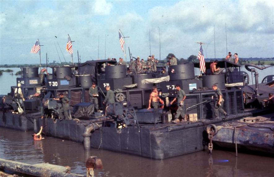 Navy Tango Boats Docked At Ben Keo Preparing For Their Next Assignment