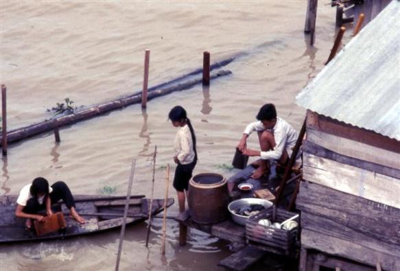 Boat People At Ben Keo