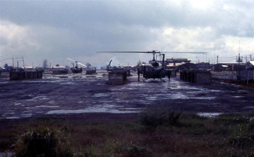 Helipads At Tay Ninh Base - Oct 1969
