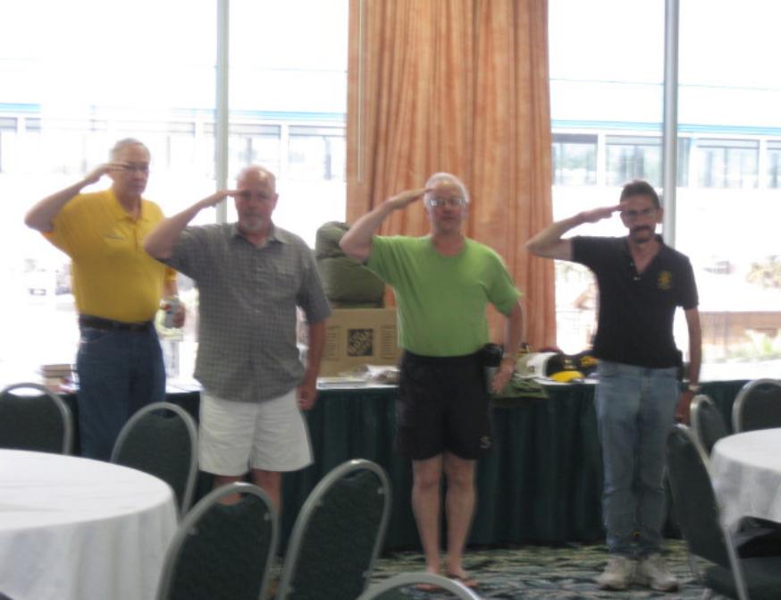Looks like the brass just walked in - Oh that's just Rich taking our picture. - Photo courtesy of Rich Morawa