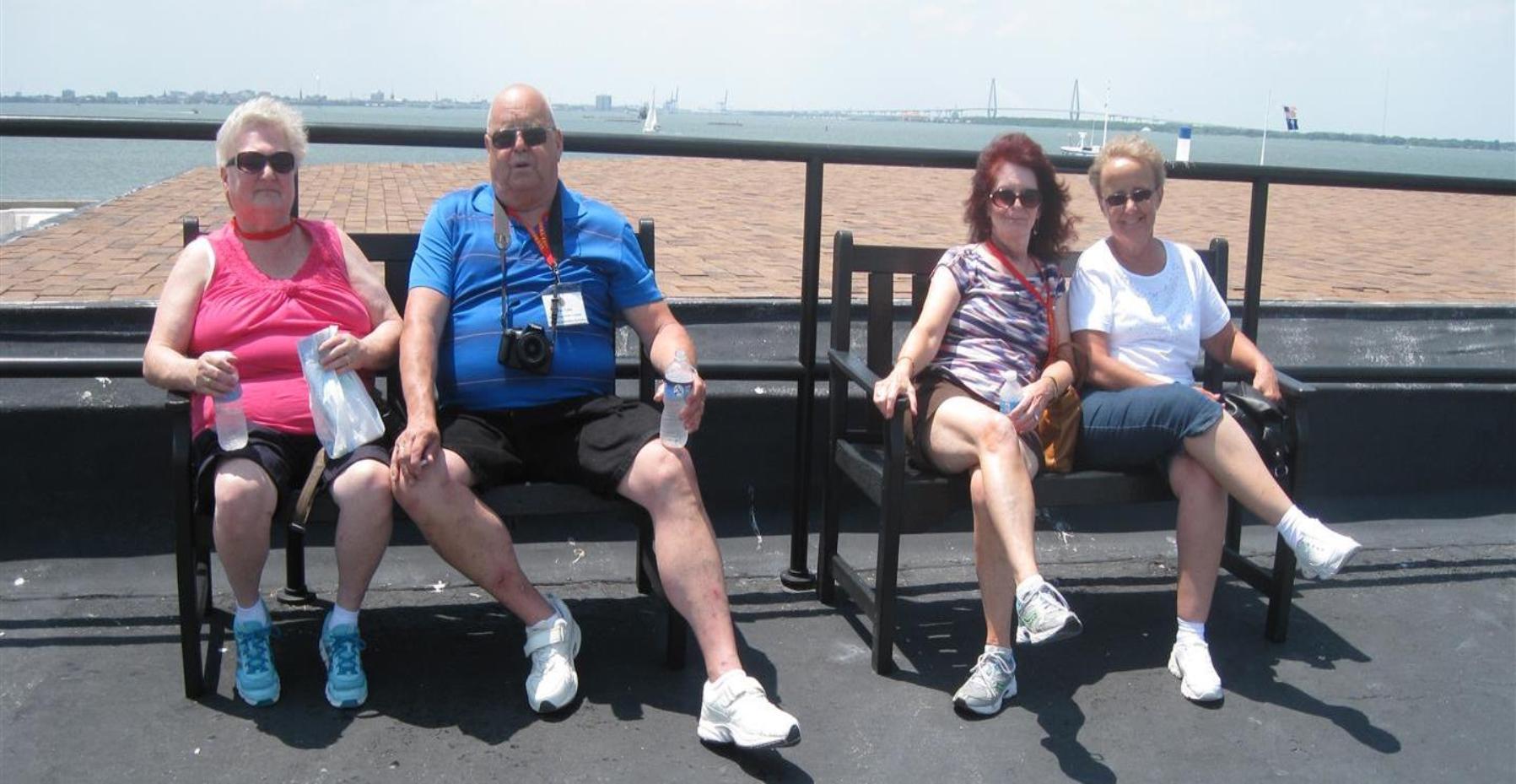 Cheryl & Gene Linn - Carol & Jan - Photo courtesy of Rich Morawa.