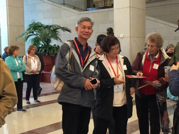 Wilfred - Thelma - With Tour Guide - Photo courtesy of Al & Carol Furtado