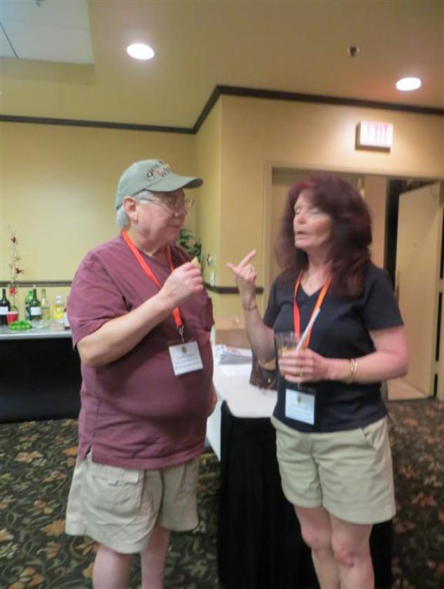 Carlos Sisneros - Carol Furtado - Carlos Giving Carol The Sobriety Test - Photo courtesy of Bob & Bernie Grier.