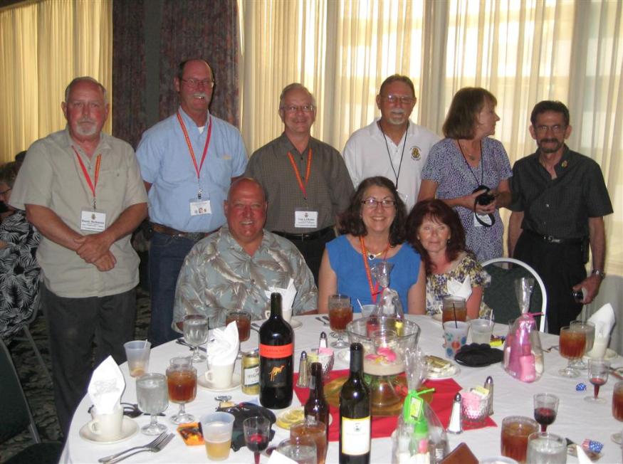  Standing - Randy Richmond - Jim McCormick - Tom LeMoine - Rich Morawa - Judith Koziel - Al Furtado - Charlie Busacca - Rose LeMoine - Carol Furtado - Photo Courtesy of Wilfred & Thelma Lam