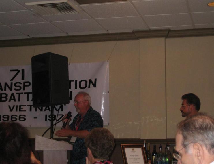 Randy Reading One Of His Poems -  Photo courtesy of Wilfred & Thelma Lam.