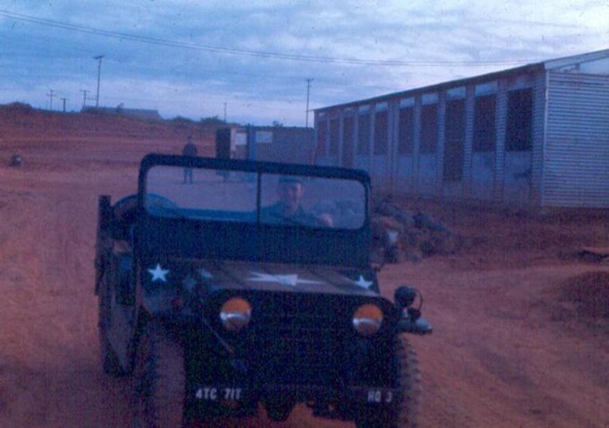 One Of The HQ Jeeps And Driver 