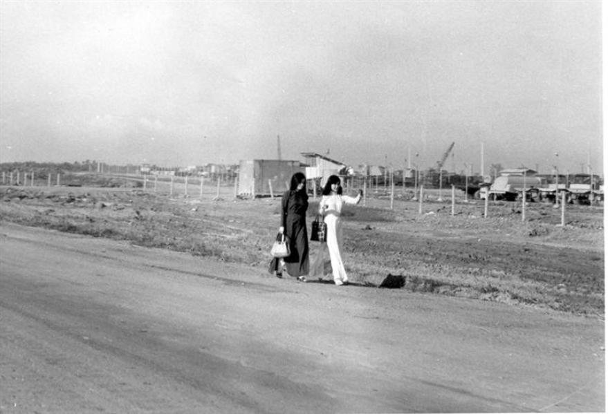 Two Ladies Walking, Maybe Going To Work - Don't remember where I took this photo.;Does anyone recognize the place?