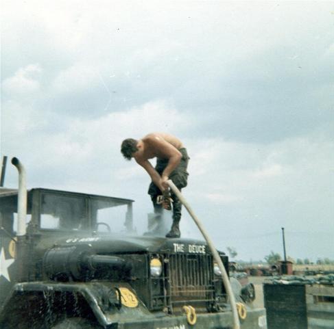 Paul Slick Washing The Truck