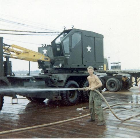 Bob Measel Washing His Crane