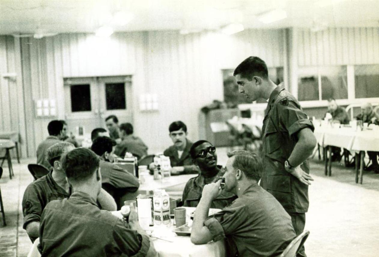 Opening Day At The New Mess Hall At Newport Terminal - May 1968 - Lt Colucci Standing Up