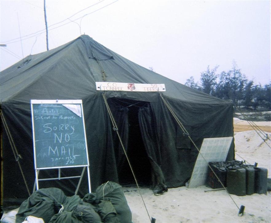 561st Transportation Company Tent At Dong Ha Just After Arriving