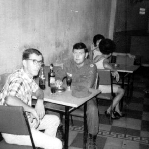 Me & Johnnie Cribb Hitting A Couple of Bars In Bien Hoa - March 1967