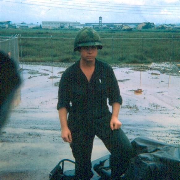 Don't remember this guy's name.  It's pouring rain and he's soaking wet.