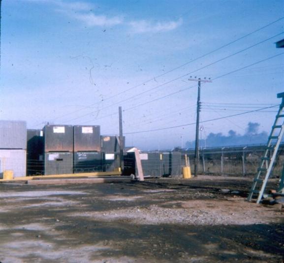 More Of Guard Tower #1 May 1968 - Smoke Coming From Rocket Attack At Tan Son Nhut Air Base