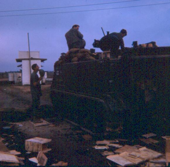 Front Gate - Morning After Tet Offense - Look at all the empty ammo crates.