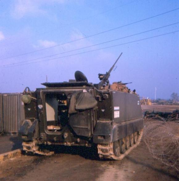 One Of Our APCs At The Front Gate - Tet 68
