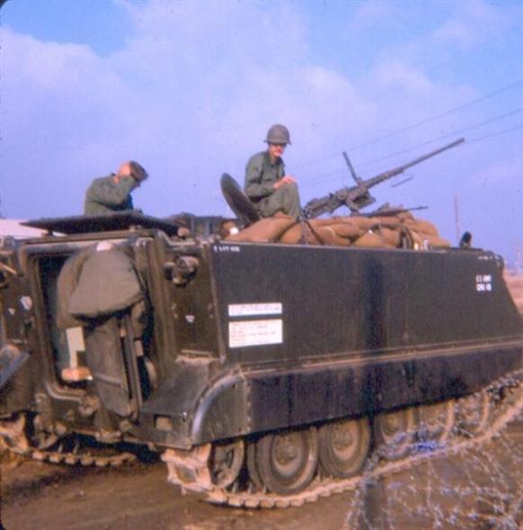 Schaub And Hoffman Guarding The Front Gate