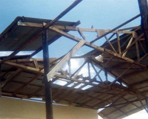 Debris And Damage To Outdoor Theater