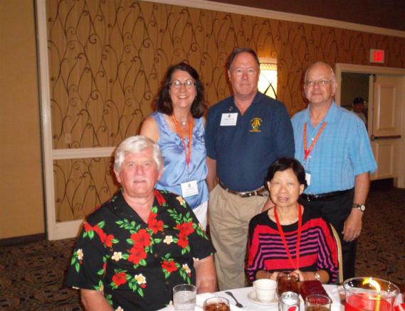 Sitting - David McNaught - Chau Farris - Standing - Rose LeMoine - Greg  Farris - Tom LeMoine. Photo courtesy of Al & Carol Furtado & Bob & Bernie Grier.