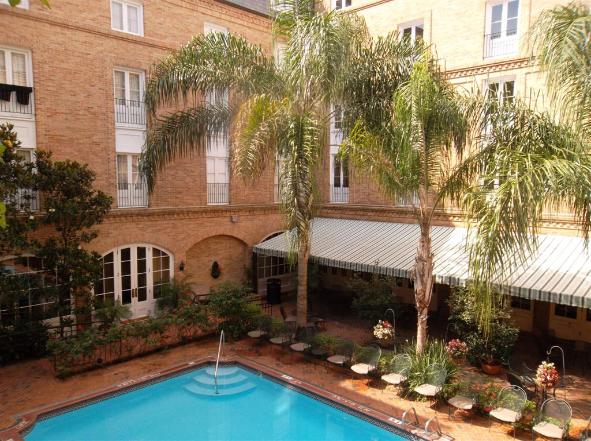 Chateau LeMoyne Courtyard - Swimming Pool Area - Photos Taken From Our Room - Photo courtesy of Al & Carol Furtado. 