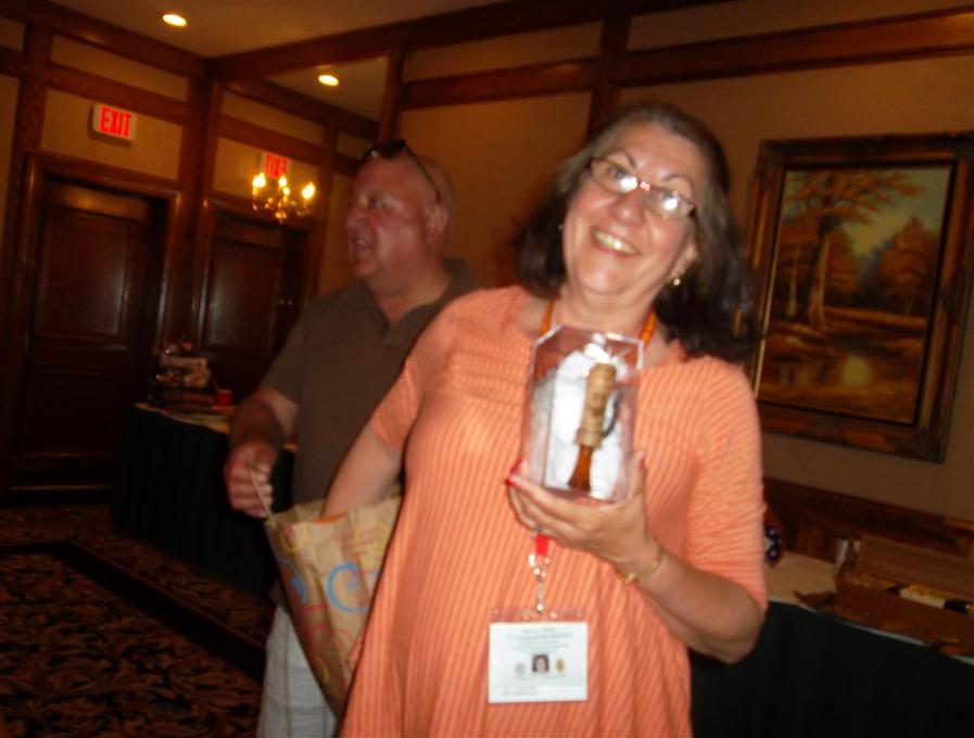 Rose LeMoine Wins A Duck Call - Photo courtesy of Al & Carol Furtado.